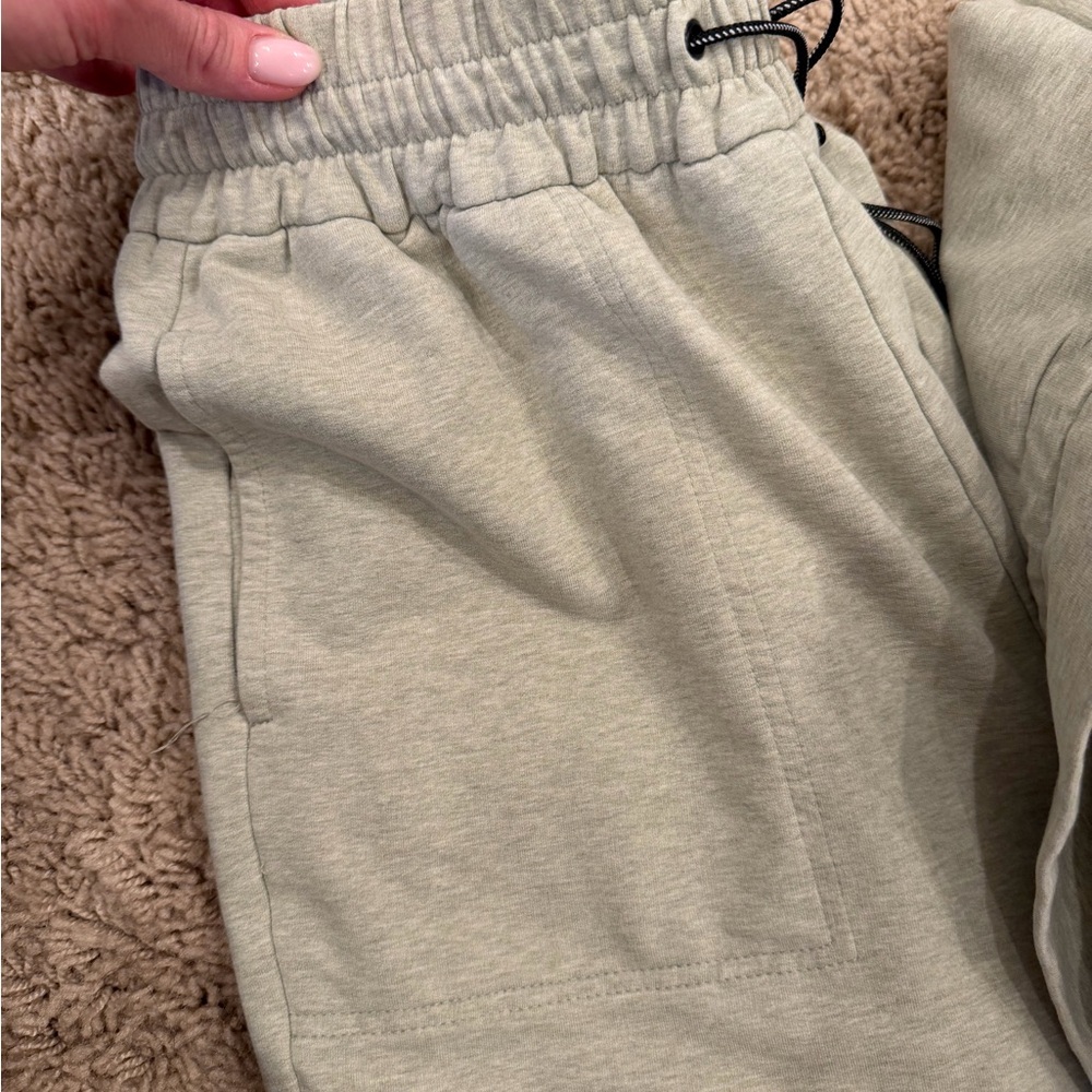 Varley Soft Gray Cowl Neck Sweater/pant set - Picture 3 of 3
